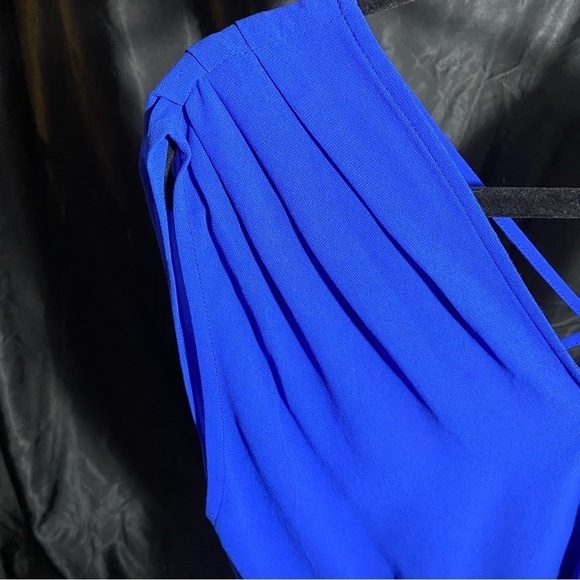 Naked Zebra blue  light weight sexy summer romper jumpsuit size L - Picture 4 of 7